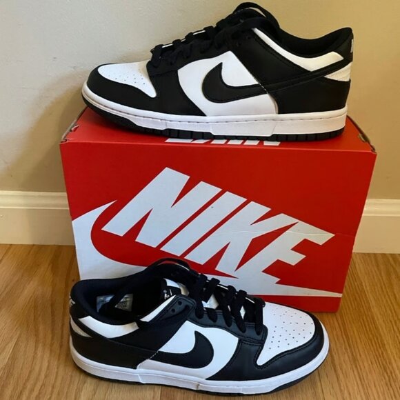 Dunk Low Retro White Black Panda Shoes Mens main image 5